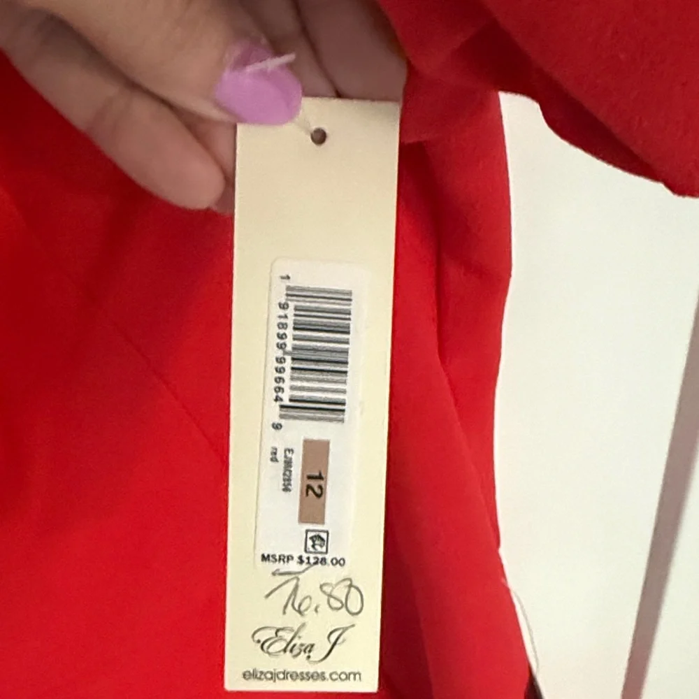 Eliza J Vibrant Red Mini Dress—NWT - Picture 4 of 7
